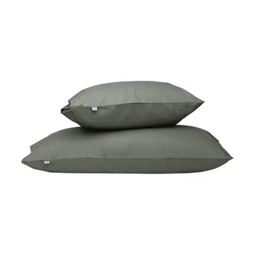 Satina plain örngott - Grön, 50x90 cm - Mille Notti