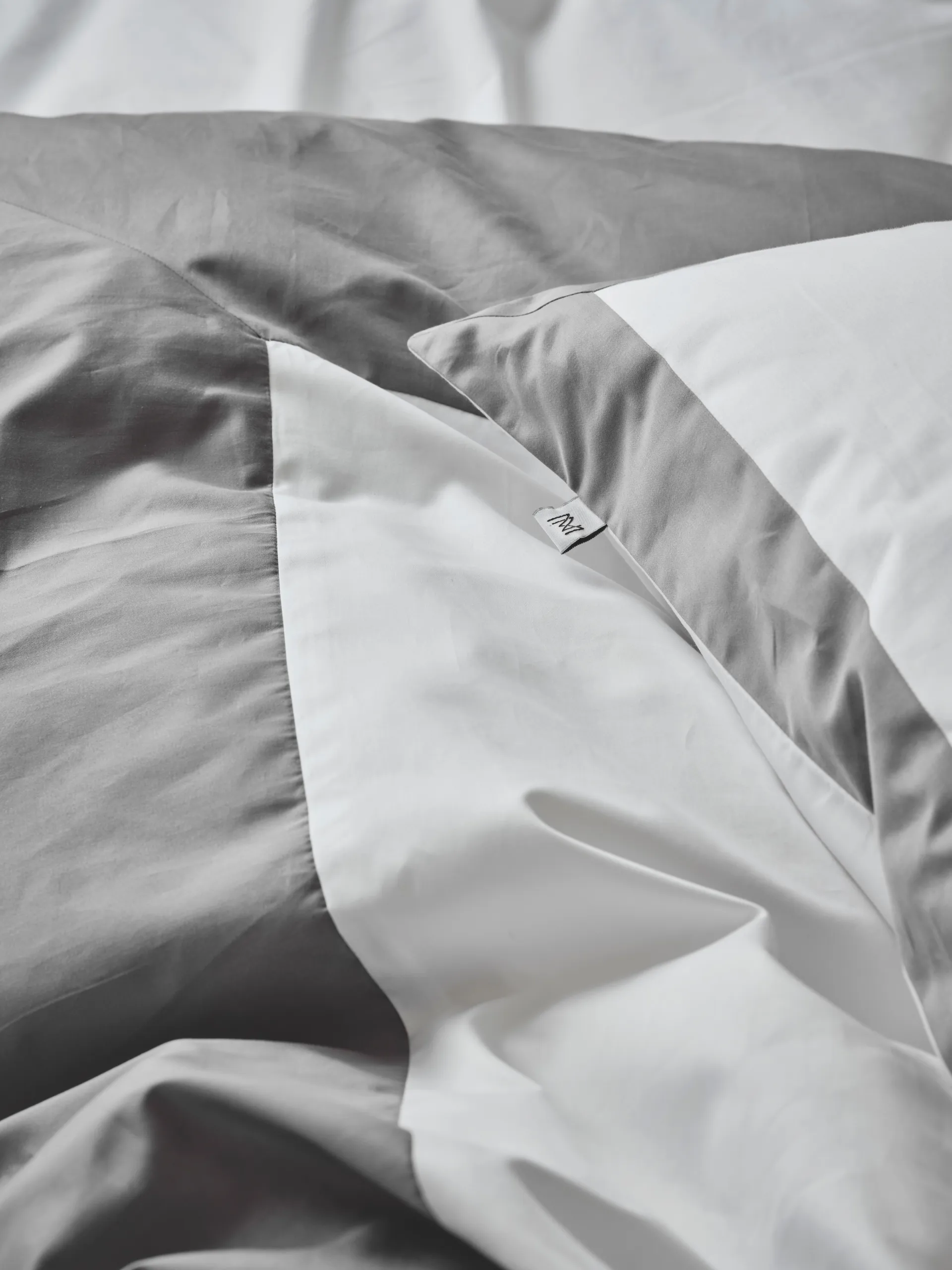 Sobrio Påslakan, Grå, 220x220 cm Mille Notti