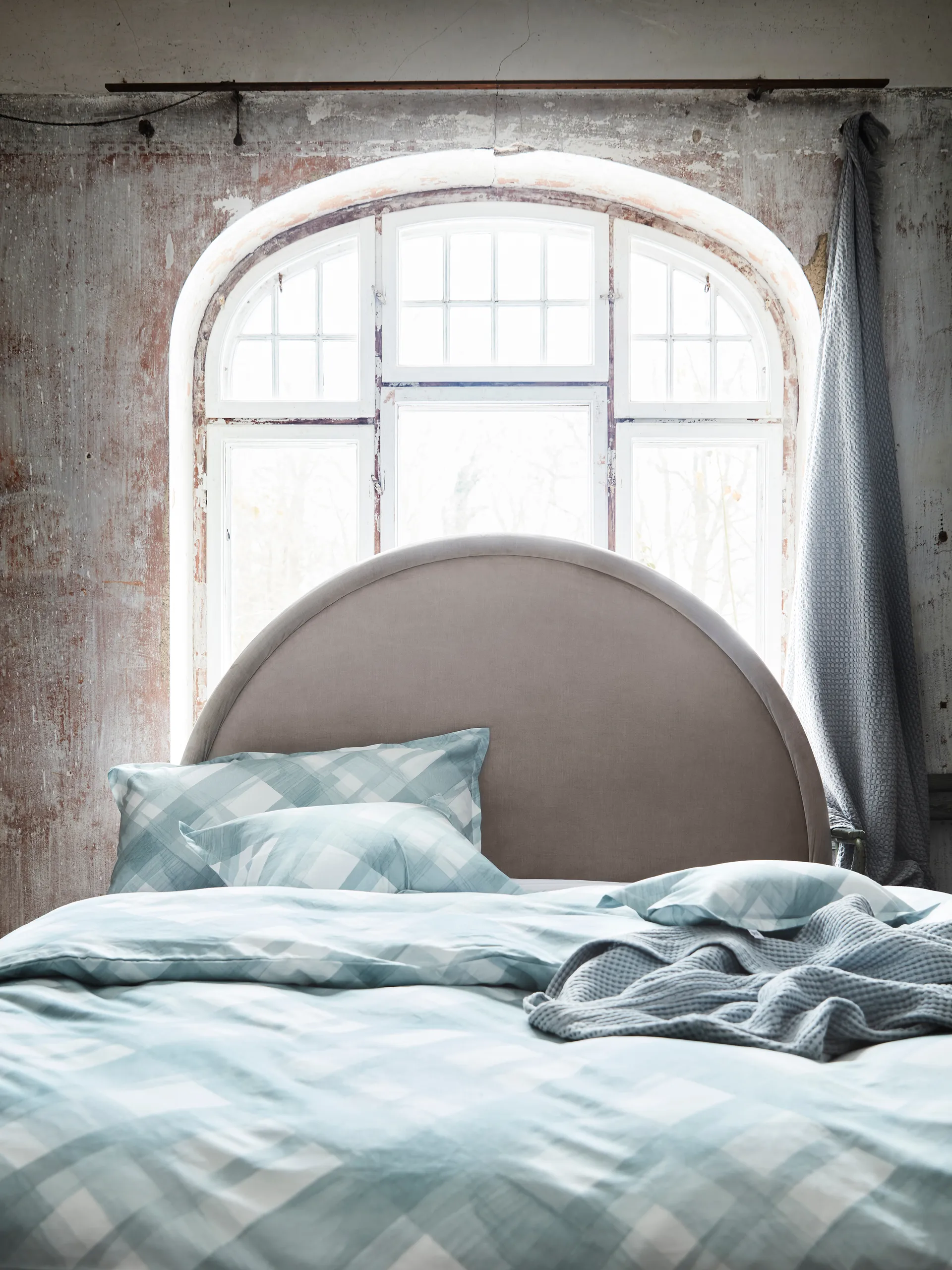 Spazzola påslakan, Aqua, 220x220 cm Mille Notti