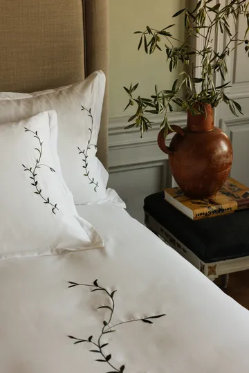 Vivace påslakan - Grön, 220x220 cm - Mille Notti