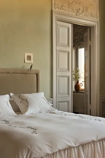 Vivace påslakan - Grön, 220x220 cm - Mille Notti