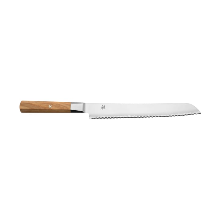Koya 4000FC brödkniv 23 cm - Damaskus-brunt pakkaträ - Miyabi