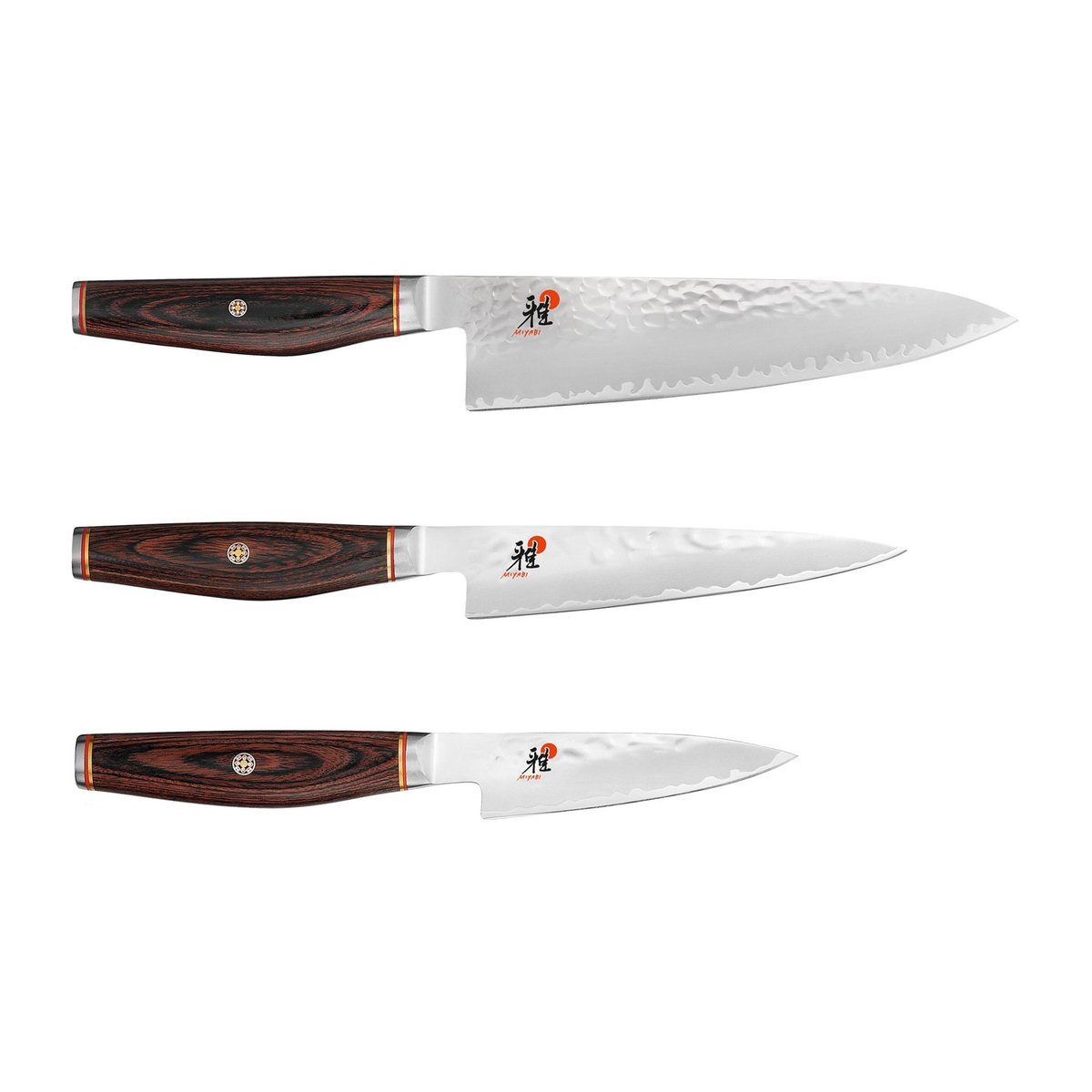 Miyabi Artisan 6000MCT knivset 3 delar Trä | Skandinavisk Design | Knivset | Brun