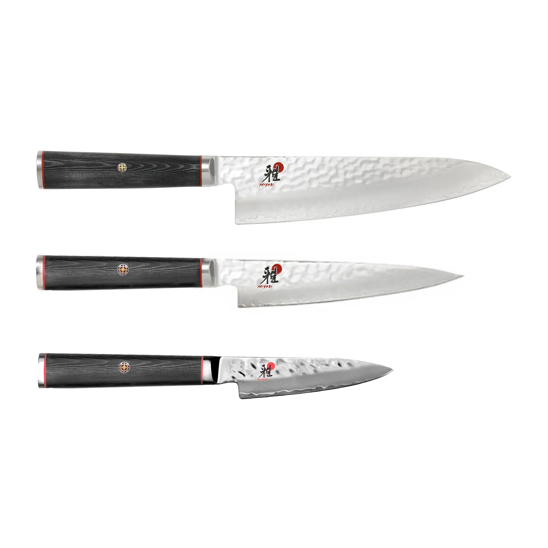 Miyabi Mizu 5000MCT knivset 3 delar, Trä Miyabi