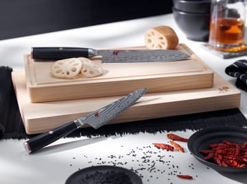 Raw 5000FCD kockkniv gyutoh 20 cm - Damaskus-svart - Miyabi