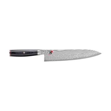 Raw 5000FCD kockkniv gyutoh 24 cm - Damaskus-svart - Miyabi