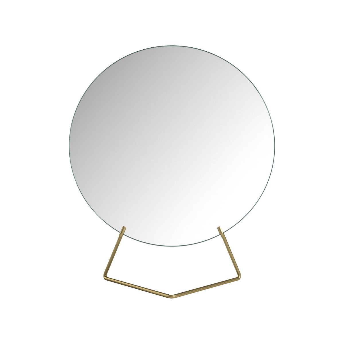 MOEBE Bordsspegel 20 cm Brass | Skandinavisk Design | Bordsspeglar | Guldfärgad