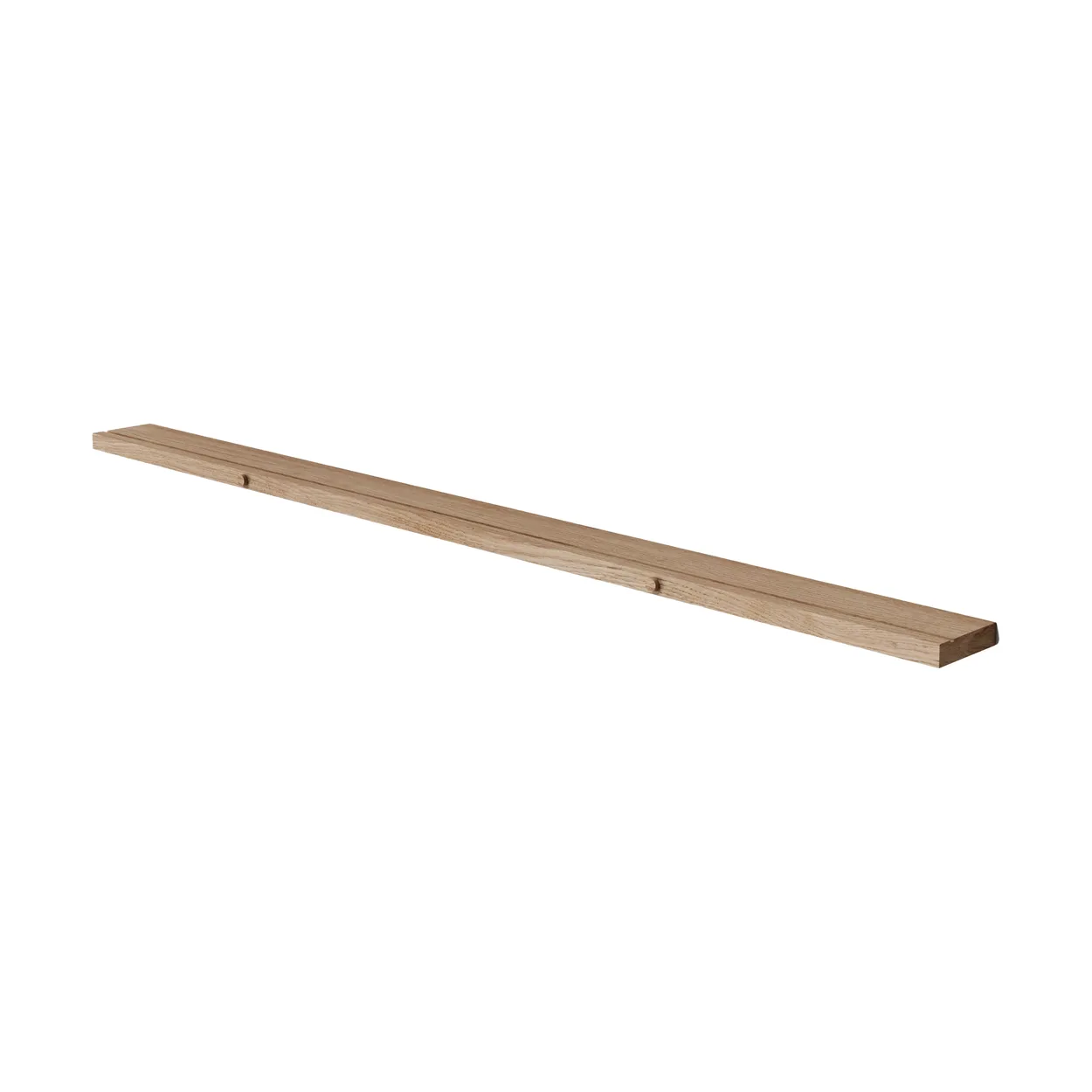 MOEBE Gallery shelf tavellist 115 cm Ek | Skandinavisk Design | Hyllor & Hyllsystem | Brun