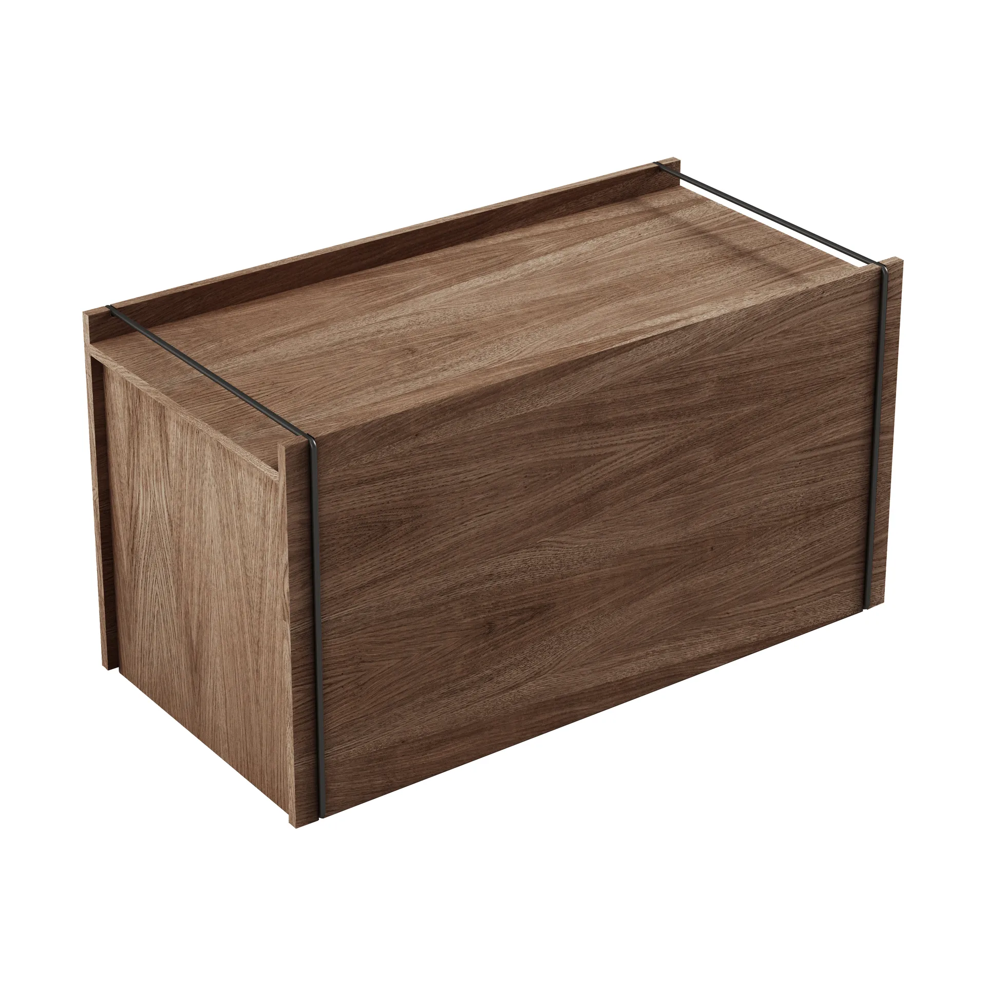 Lock till förvaringslåda 28x60 cm, Smoked oak MOEBE