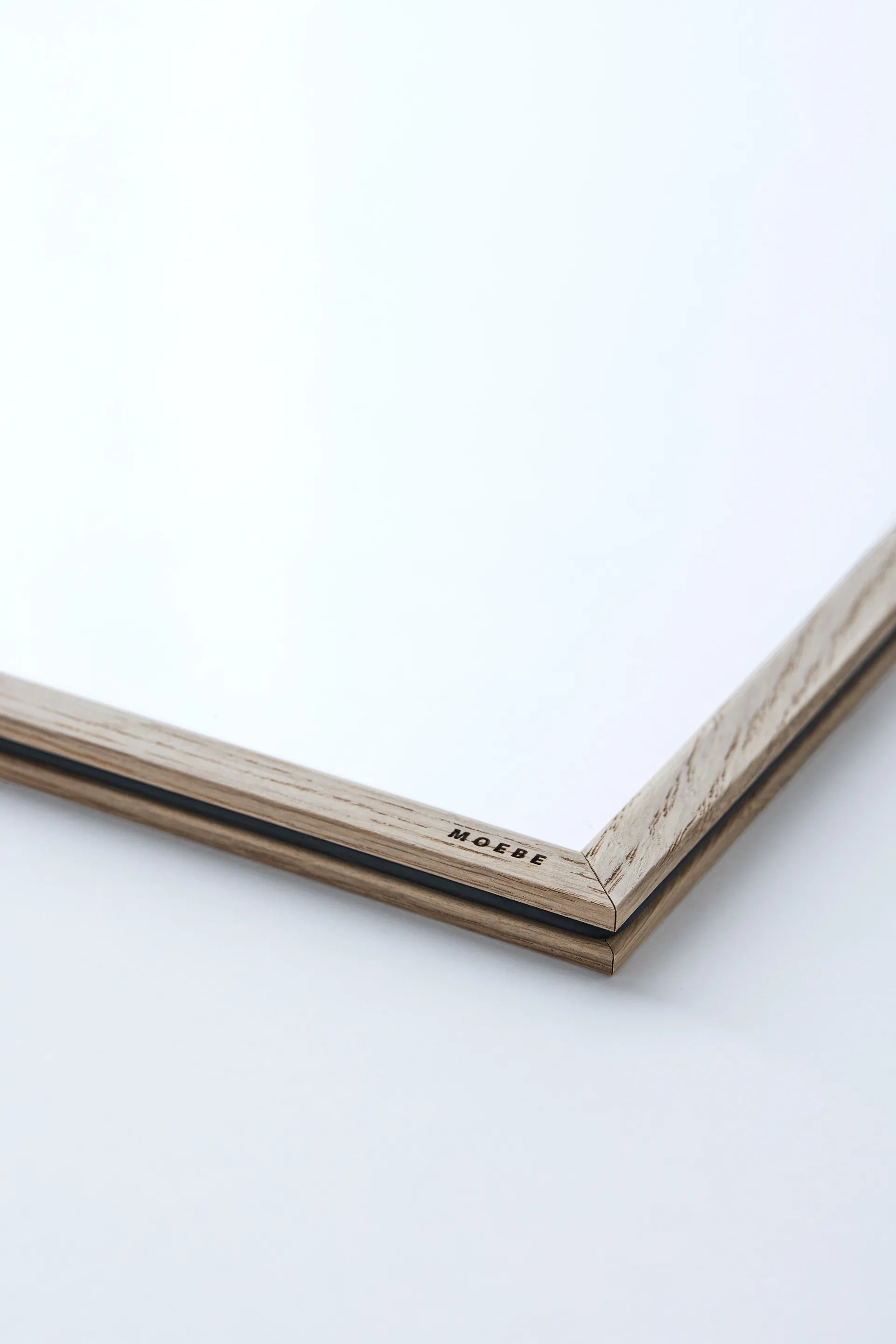 Moebe ekram 50x70 cm, Transparent, Wood, Black MOEBE
