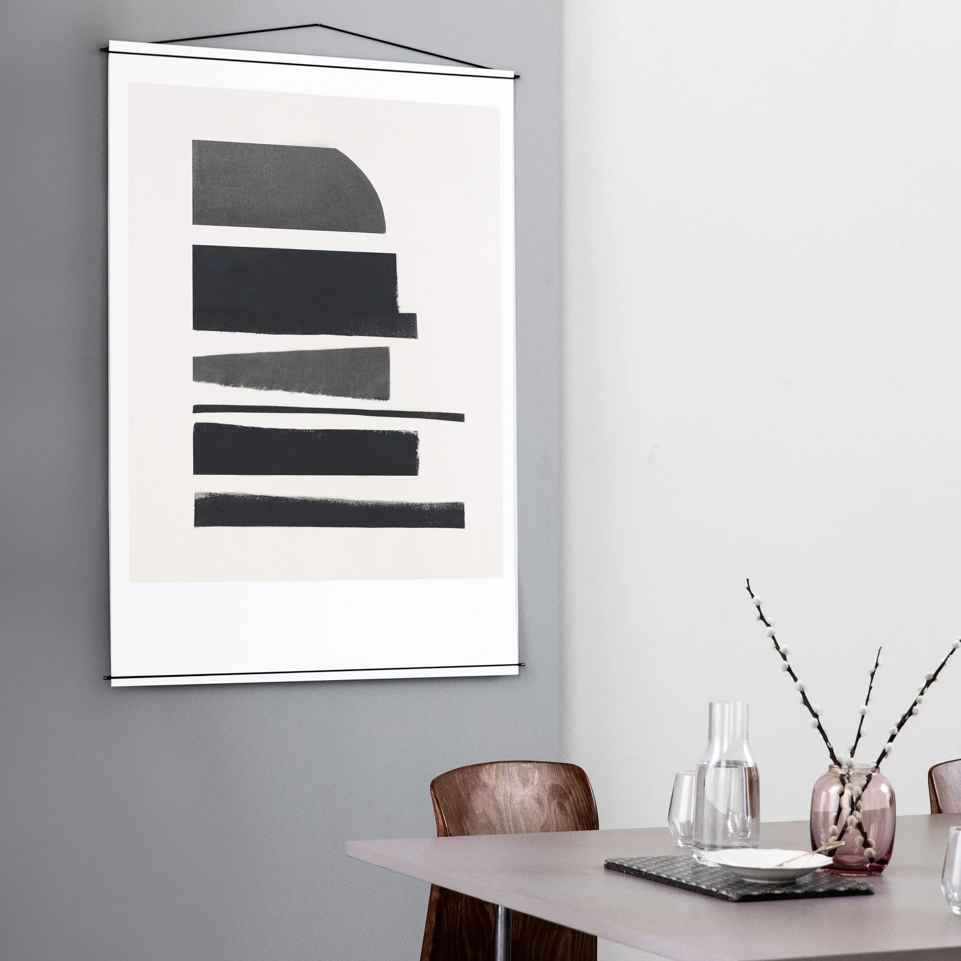 Moebe posterhängare 70x100 cm, Svart MOEBE