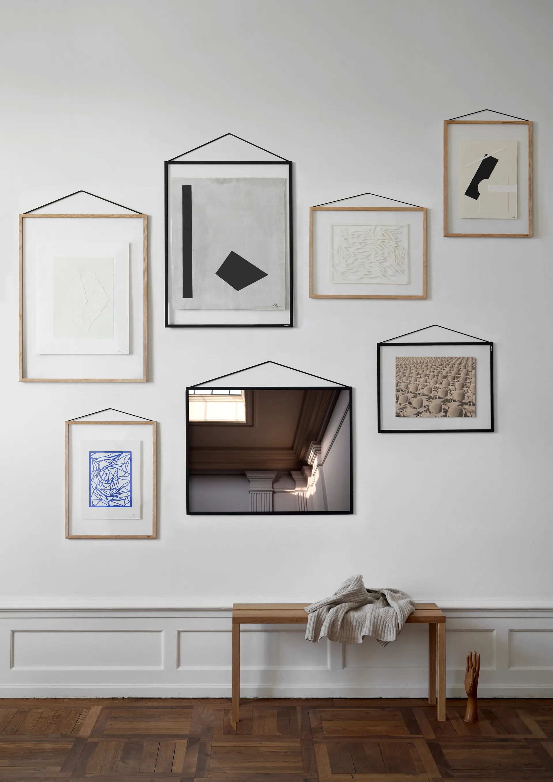 Moebe ram 50x70 cm, Transparent, Black MOEBE