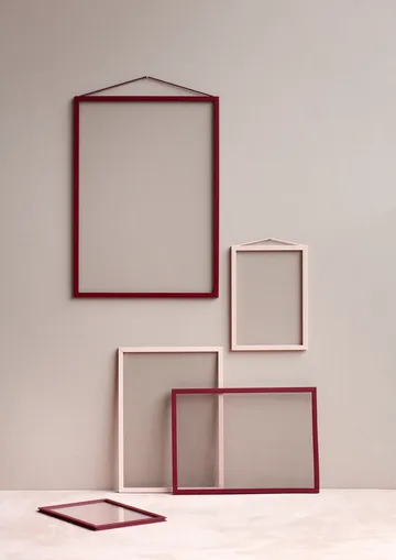 Moebe ram A4 22,6x31,3 cm - Transparent, Red - MOEBE