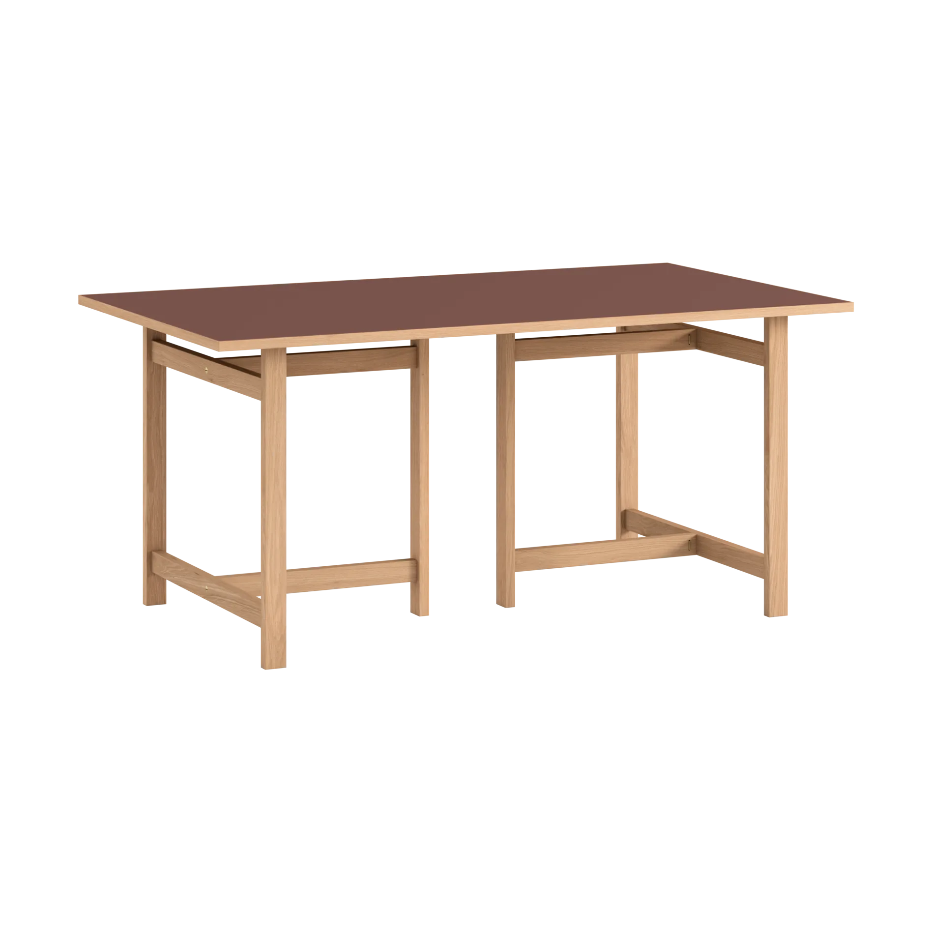 Moebe Rectangular matbord, Burgundy, 160x90 cm MOEBE