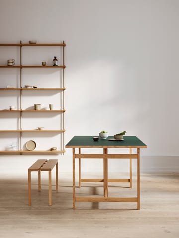 Moebe Rectangular matbord - Green, 160x90 cm - MOEBE