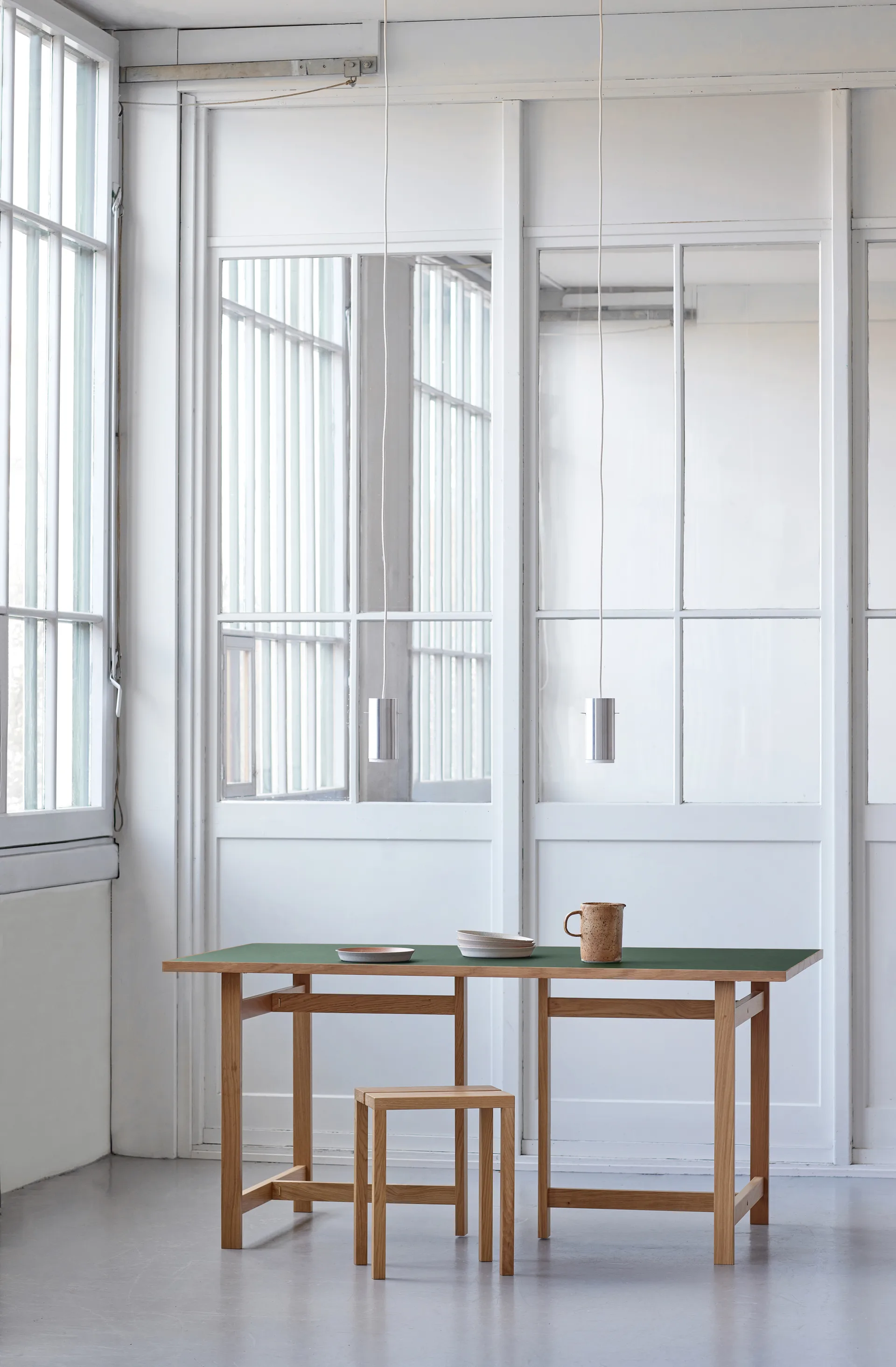 Moebe Rectangular matbord, Green, 160x90 cm MOEBE