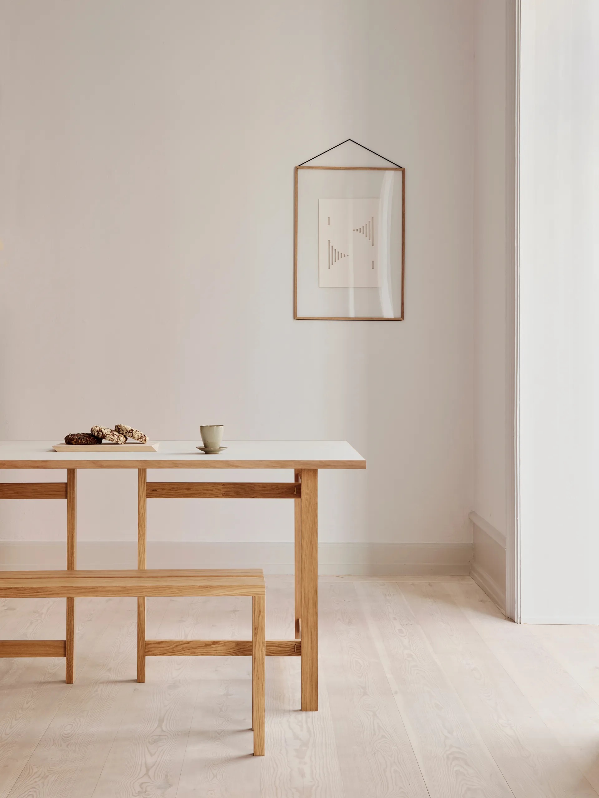 Moebe Rectangular matbord, Light grey, 160x90 cm MOEBE