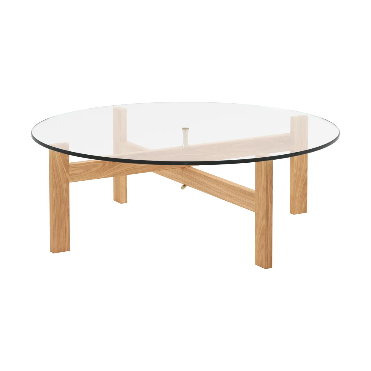 Moebe Round soffbord Ø88 cm Ek | Skandinavisk Design | Soffbord | Beige