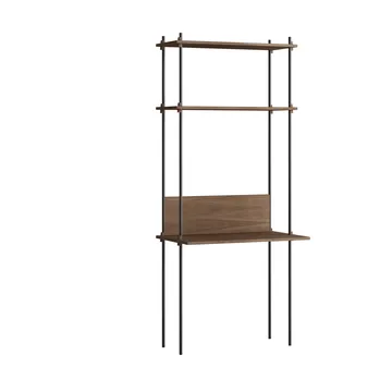 Moebe shelving system s.200.1.D - Rökt ek-svart - MOEBE