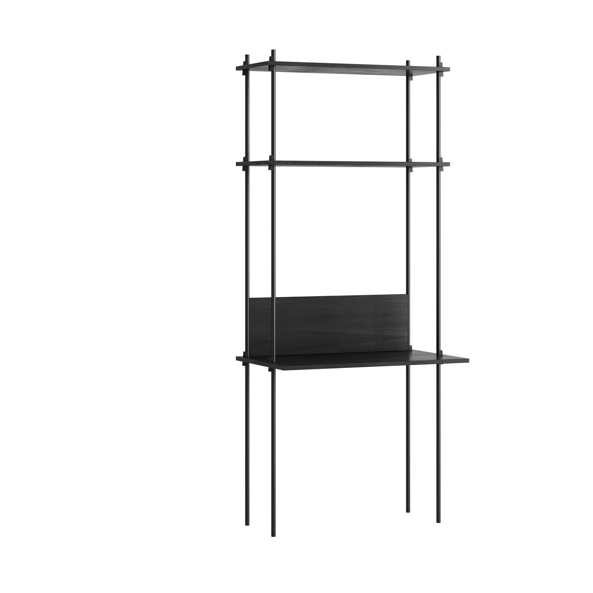 Moebe shelving system s.200.1.D, Svart MOEBE