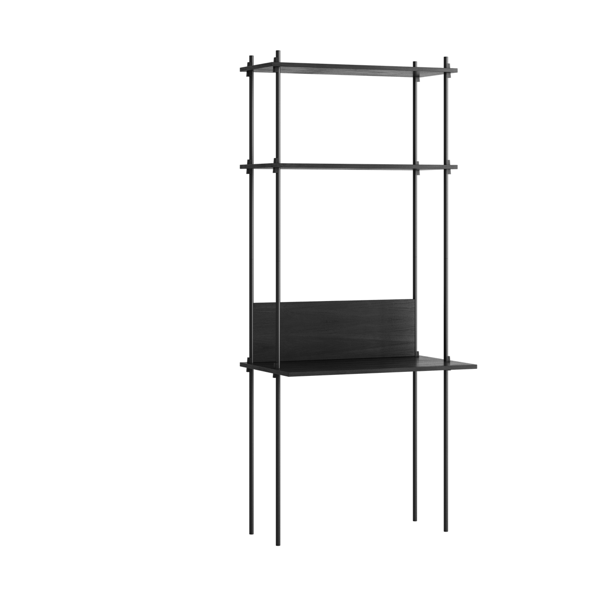 Moebe shelving system s.200.1.D Svart | Skandinavisk Design | Hyllor & Hyllsystem | Svart