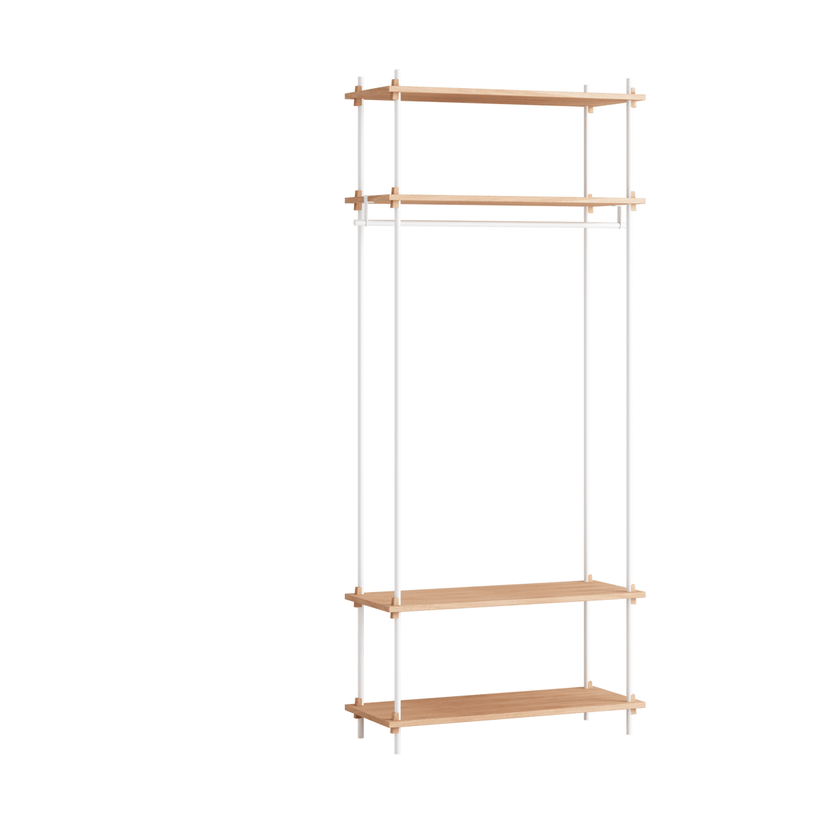 Moebe shelving system s.200.1.F Ek-vit | Skandinavisk Design | Hyllor & Hyllsystem | Vit