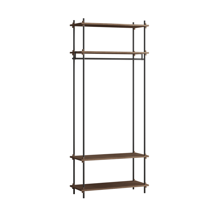 Moebe shelving system s.200.1.F - Rökt ek-svart - MOEBE