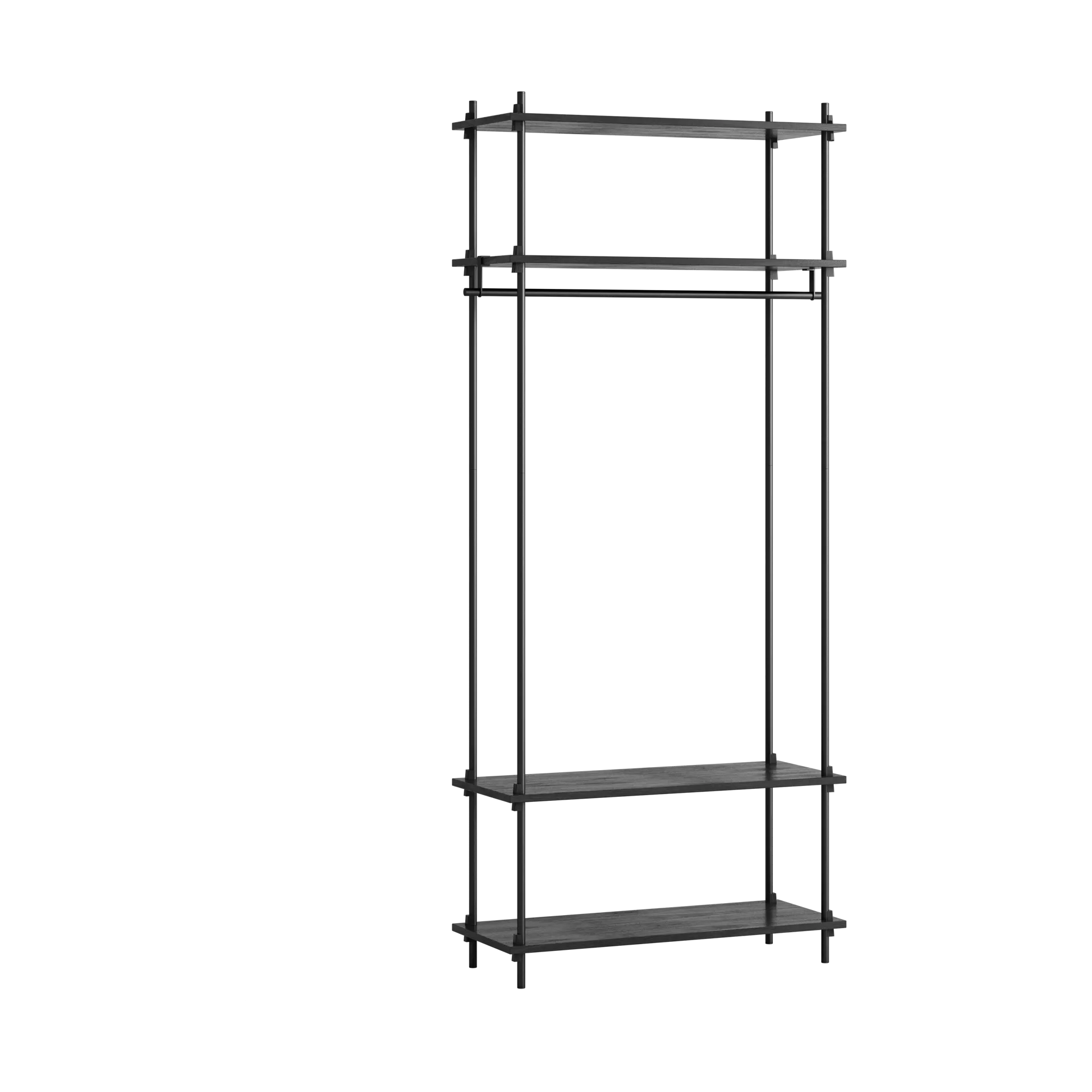 Moebe shelving system s.200.1.F, Svart MOEBE