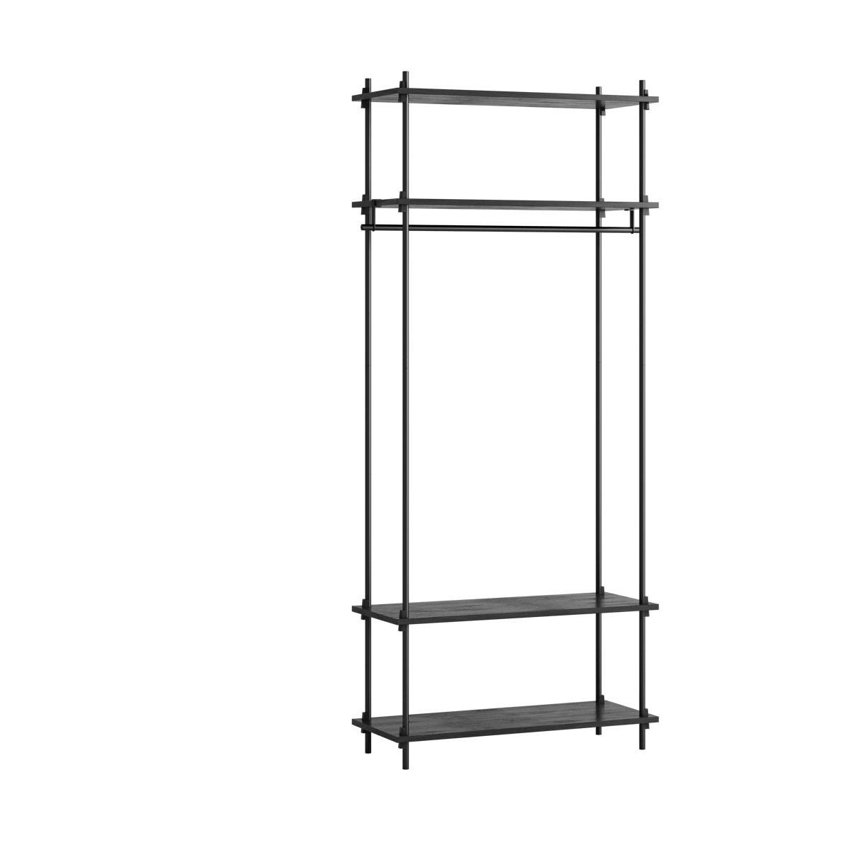 Moebe shelving system s.200.1.F Svart | Skandinavisk Design | Hyllor & Hyllsystem | Svart