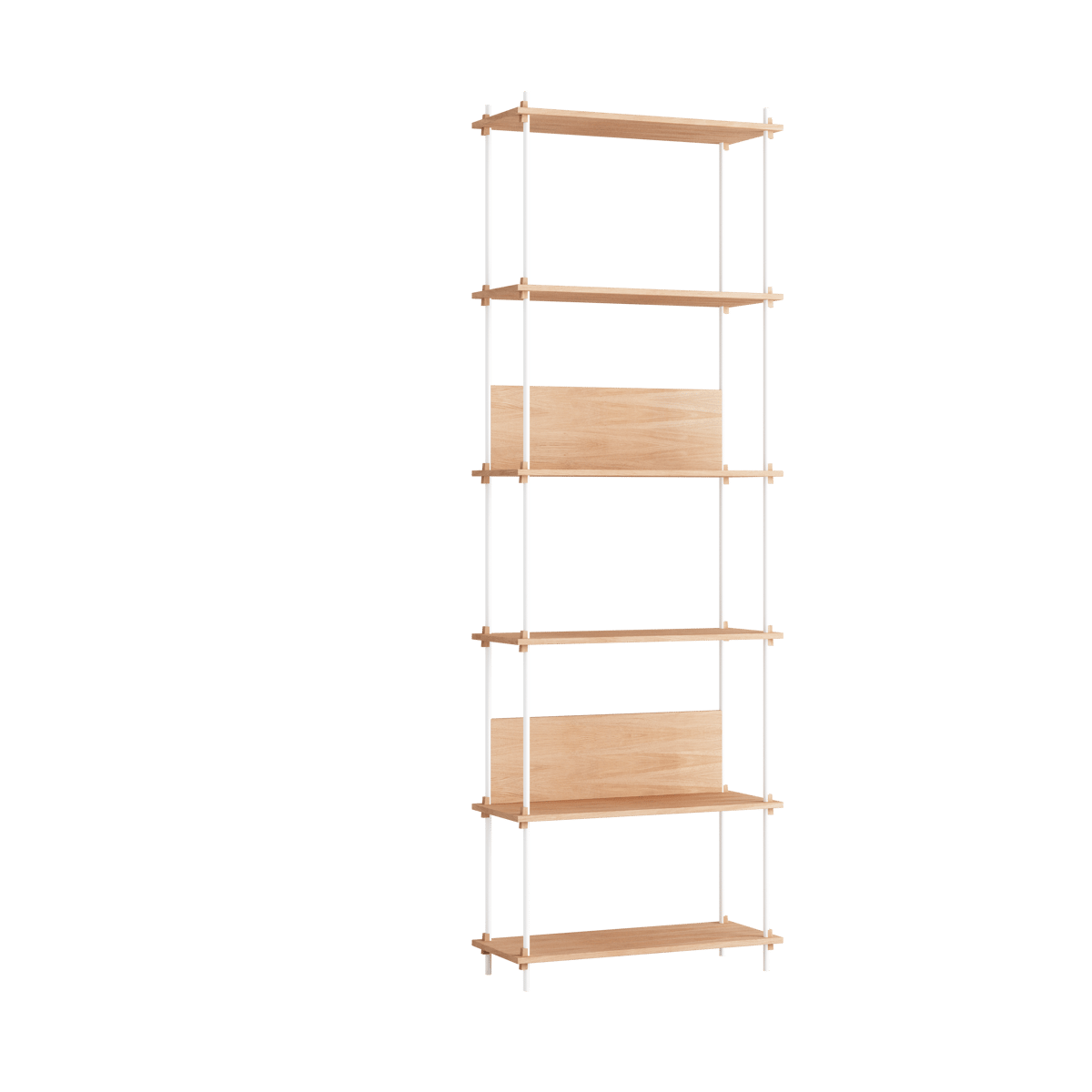 Moebe shelving system s.255.1.A Ek-vit | Skandinavisk Design | Hyllor & Hyllsystem | Vit