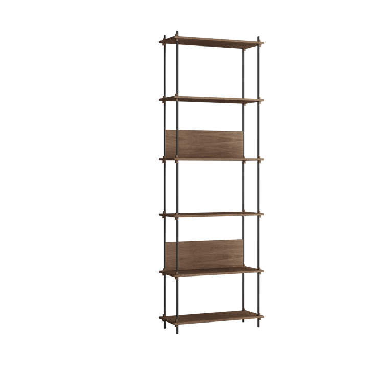 Moebe shelving system s.255.1.A - Rökt ek-svart - MOEBE