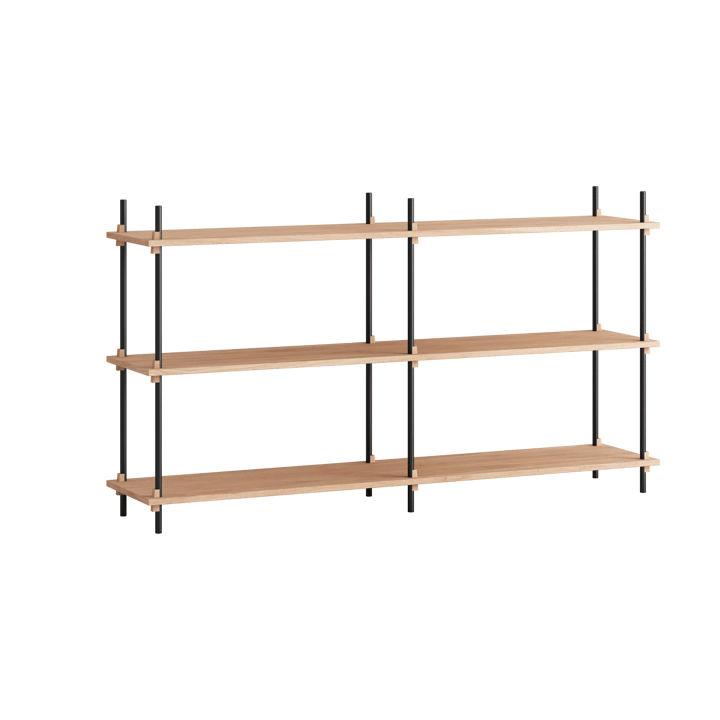 Moebe shelving system s.85.2.B - Ek-svart - MOEBE