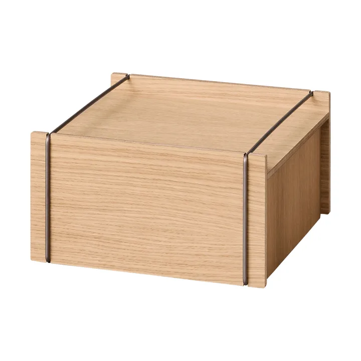 Moebe storage box - Oljad ek-rostfritt stål, small, 16,5x30x31 cm - MOEBE