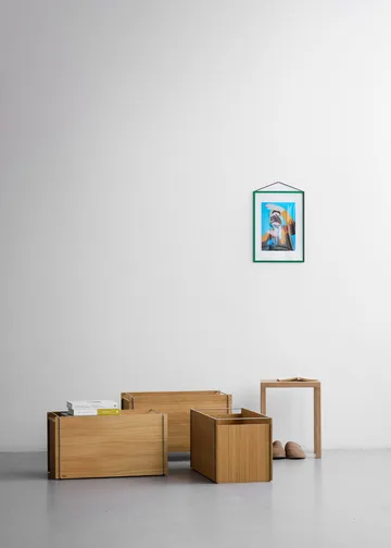 Moebe storage box - Oljad ek-svart, small, 16,5x30x31 cm - MOEBE