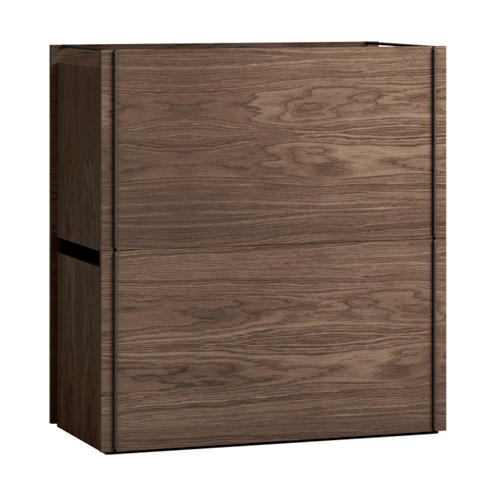 Moebe storage box, Smoked oak-black MOEBE