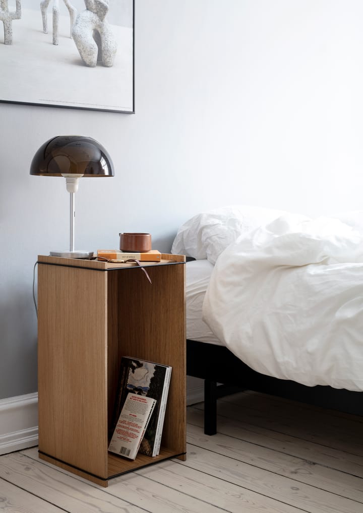 Moebe storage box, Smoked oak-black MOEBE