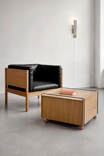 Moebe Storage Chest soffbord med förvaring - Oljad ek-svart, 60x61x38.2 cm - MOEBE