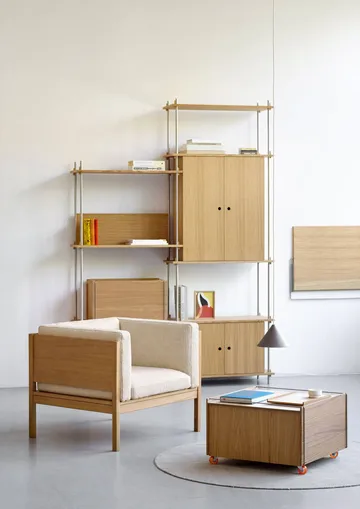 Moebe Storage Chest soffbord med förvaring - Oljad ek-svart, 60x61x38.2 cm - MOEBE