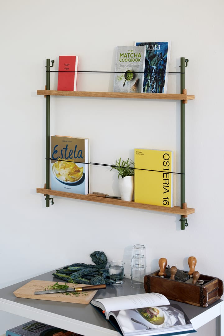 Moebe tidningsställ, Smoked oak-green MOEBE