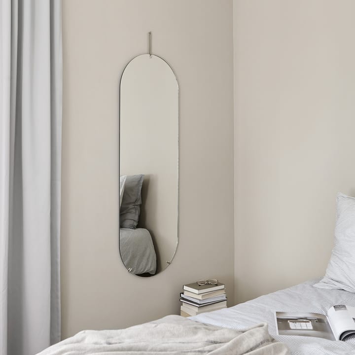 Moebe väggspegel 133 cm, Stainless steel MOEBE