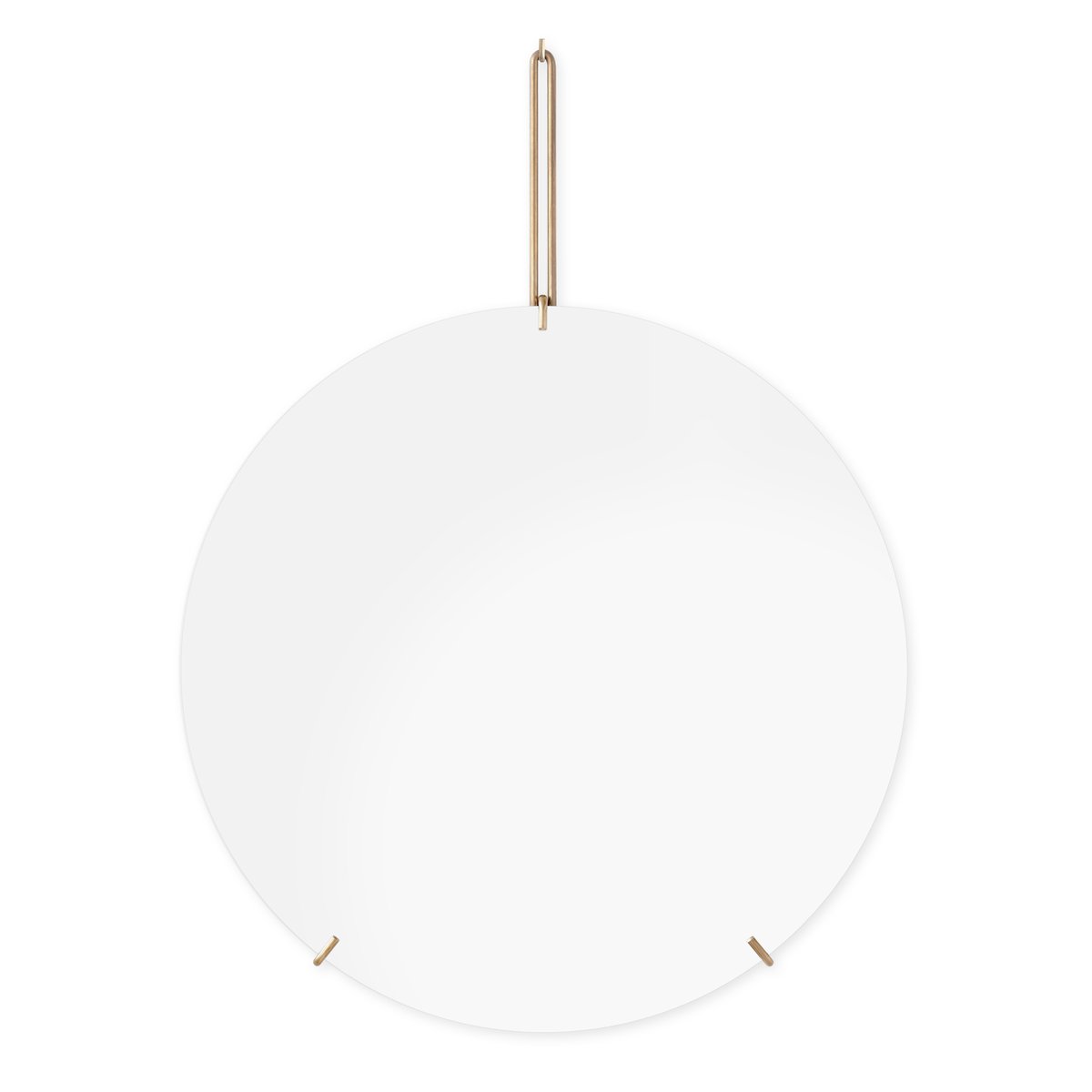 Moebe Wall mirror Ø 50 cm Mässing | Skandinavisk Design | Runda speglar | Guldfärgad