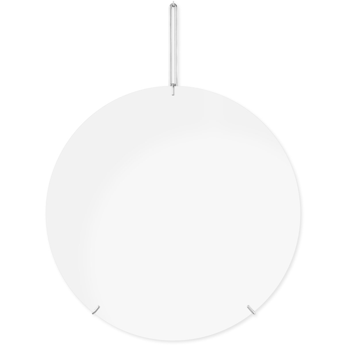 Moebe wall mirror Ø 70 cm Krom | Skandinavisk Design | Runda speglar | Vit
