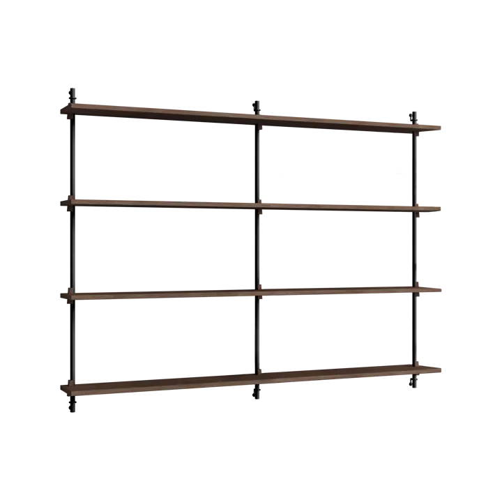 Moebe wall shelving vägghylla ws.115.2.B - Rökt ek-svart - MOEBE
