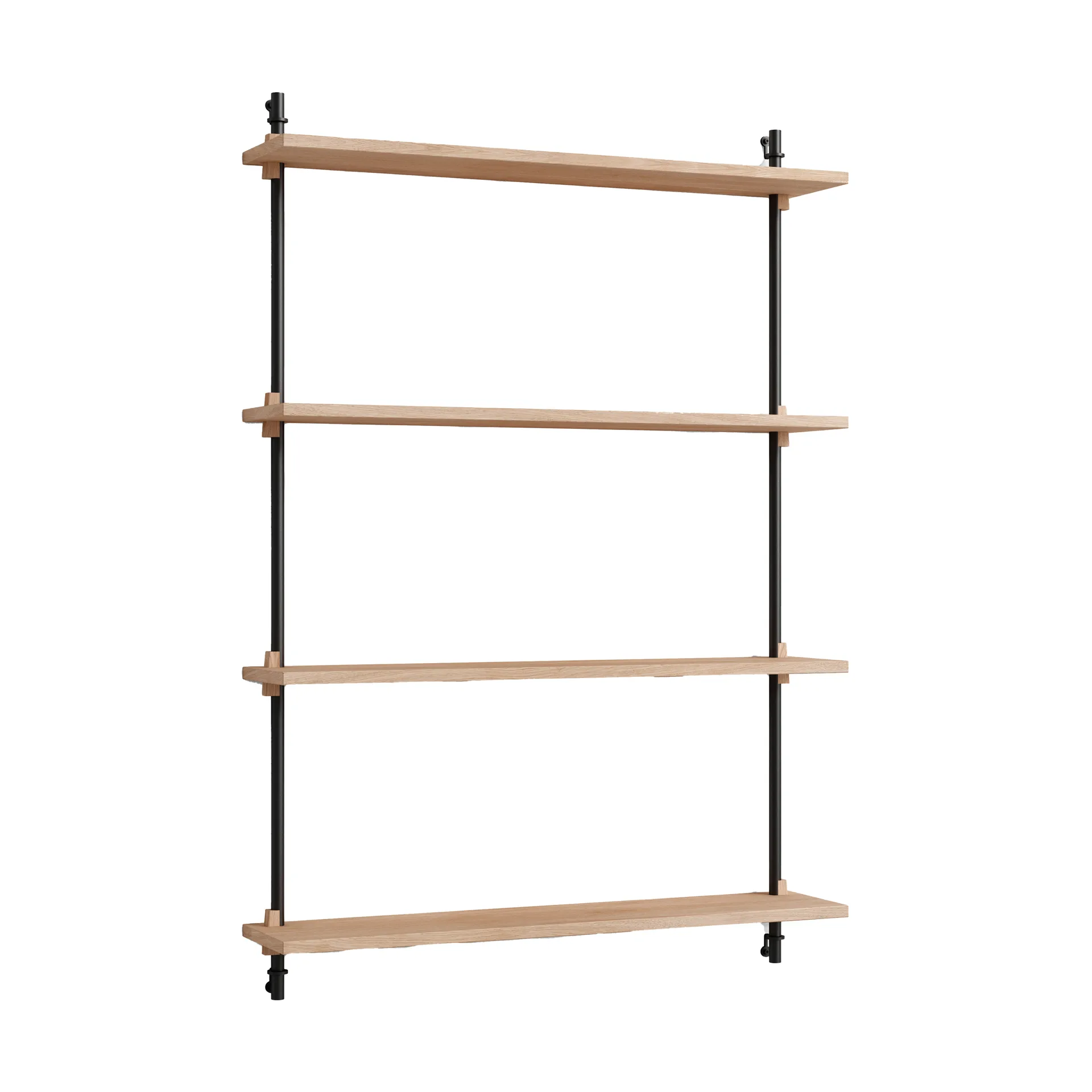 Moebe wall shelving ws.115.1, Ek-svart MOEBE