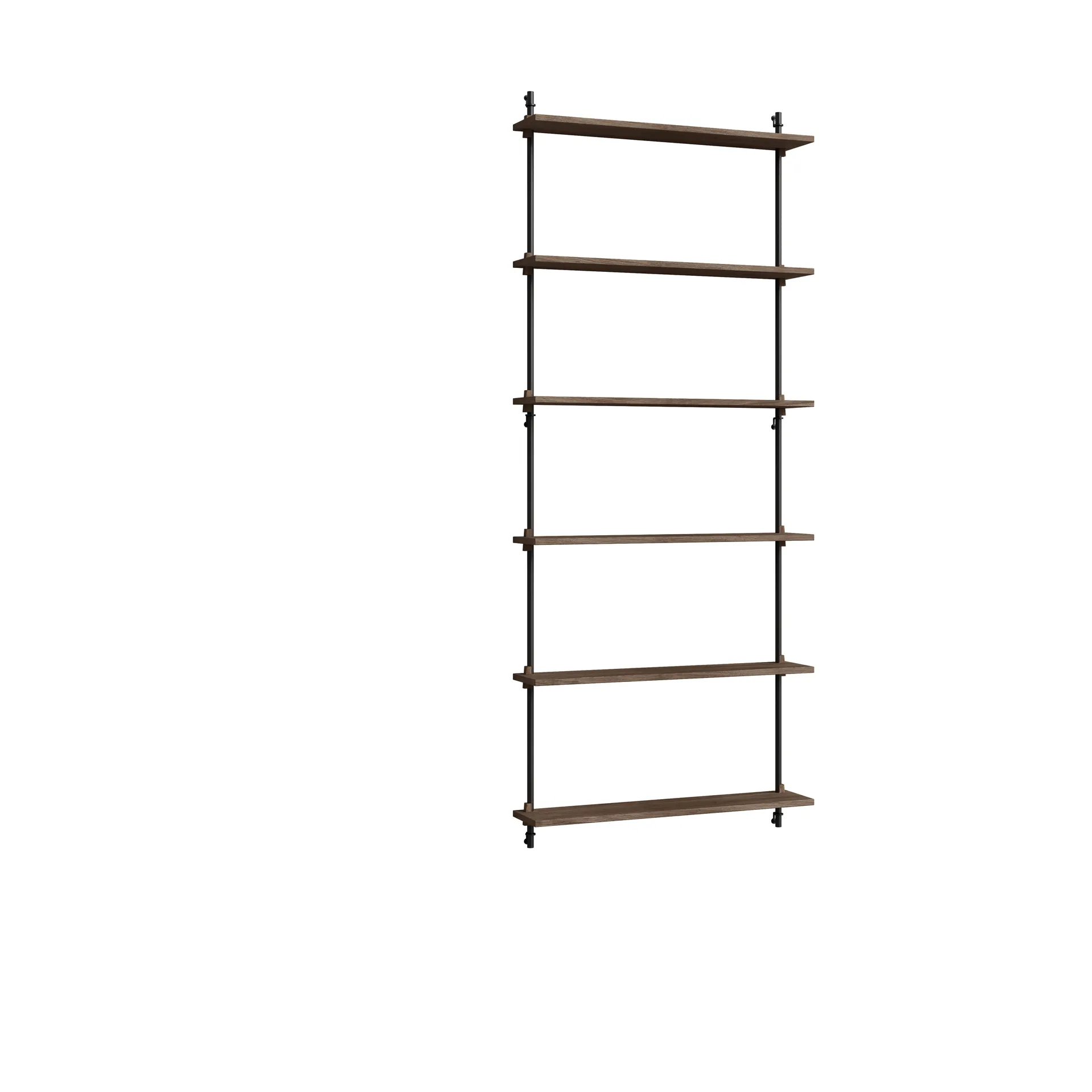 Moebe wall shelving ws.200.1, Rökt ek-svart MOEBE