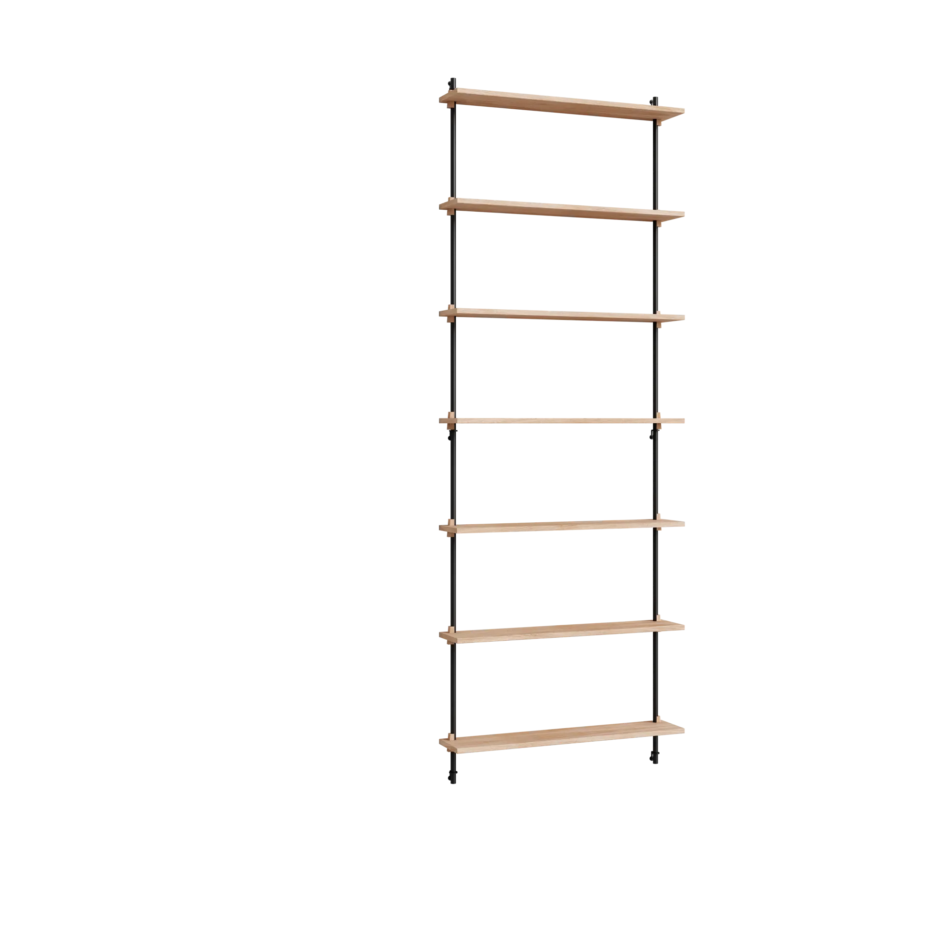 Moebe wall shelving ws.230.1, Ek-svart MOEBE