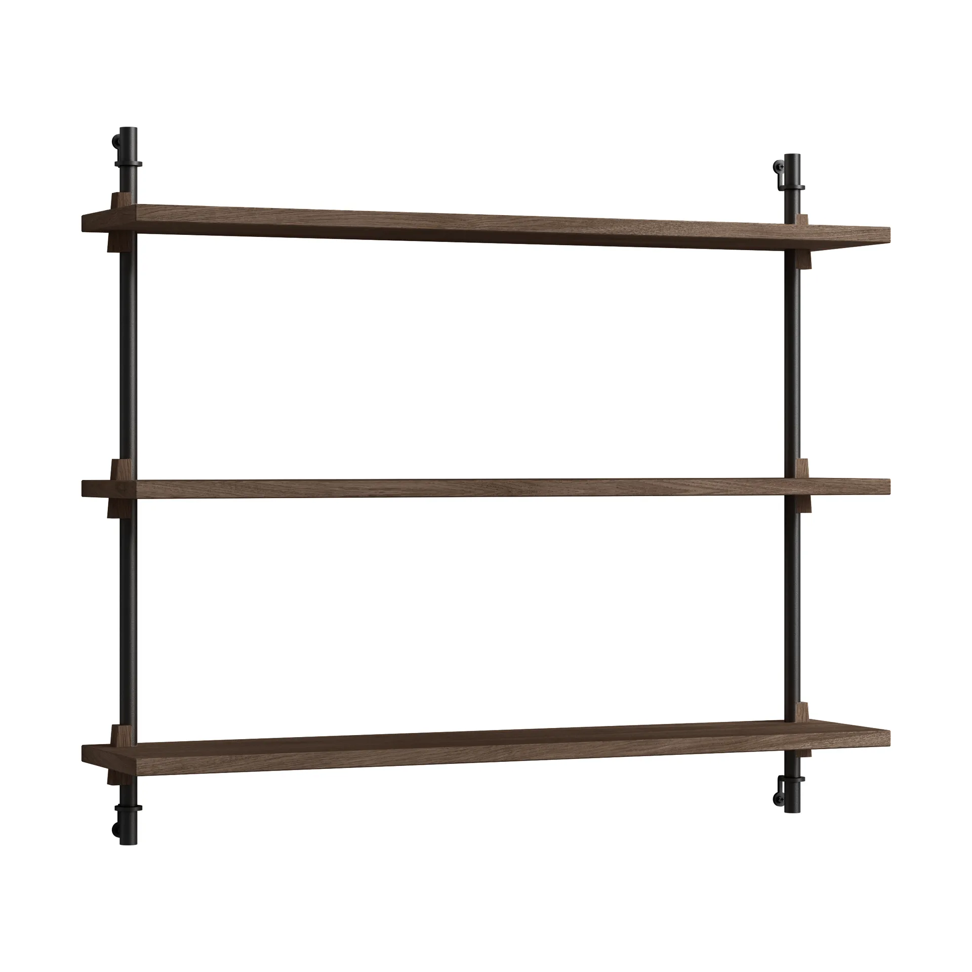 Moebe wall shelving ws.65.1, Rökt ek-svart MOEBE