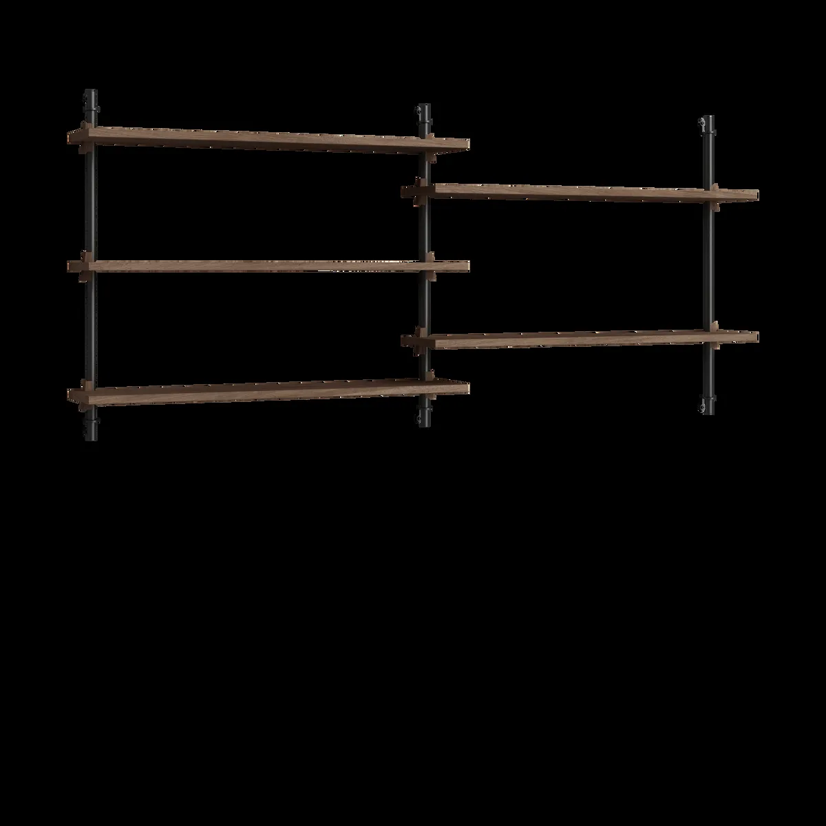 MOEBE Moebe wall shelving ws.65.2.B Rökt ek-svart