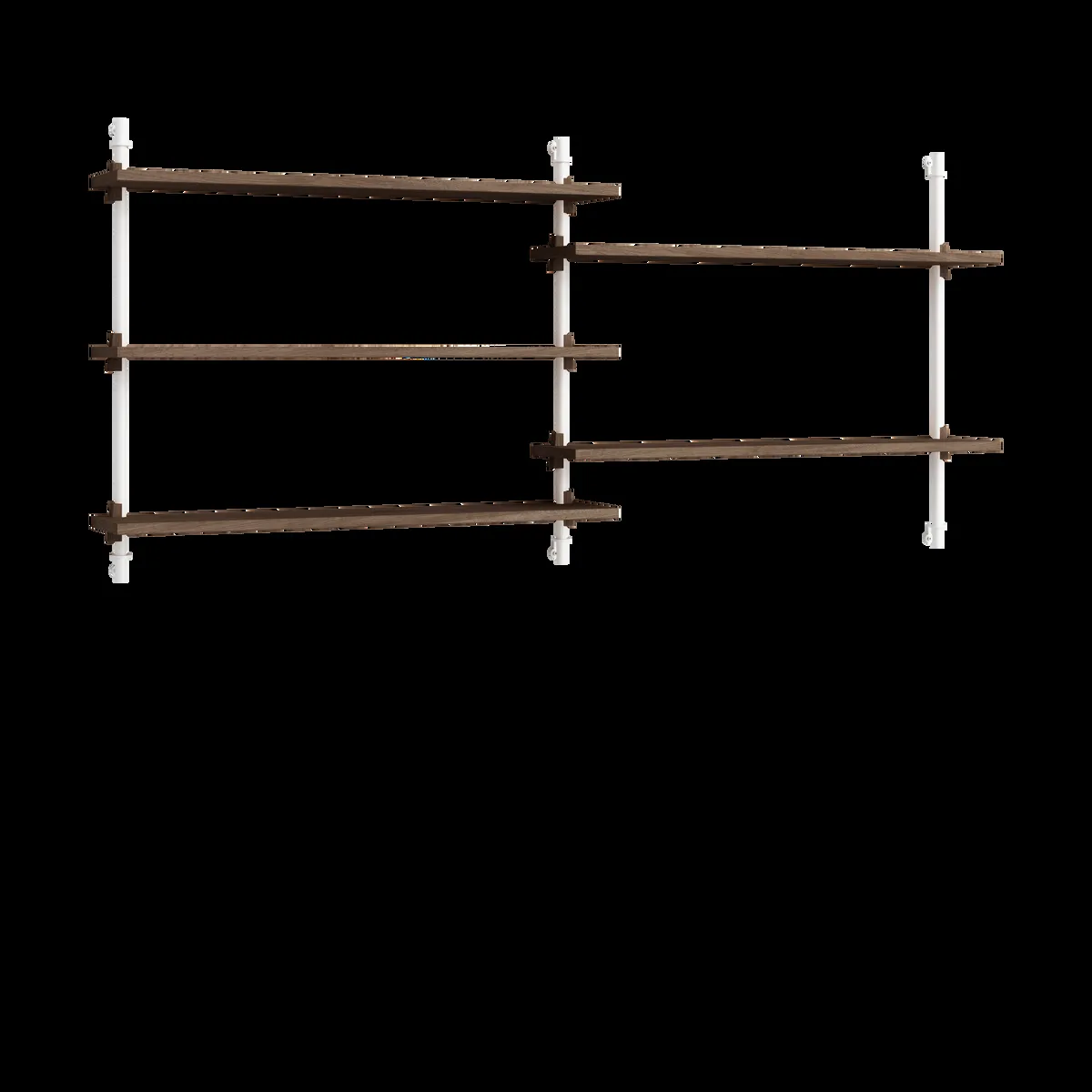 MOEBE Moebe wall shelving ws.65.2.B Rökt ek-vit