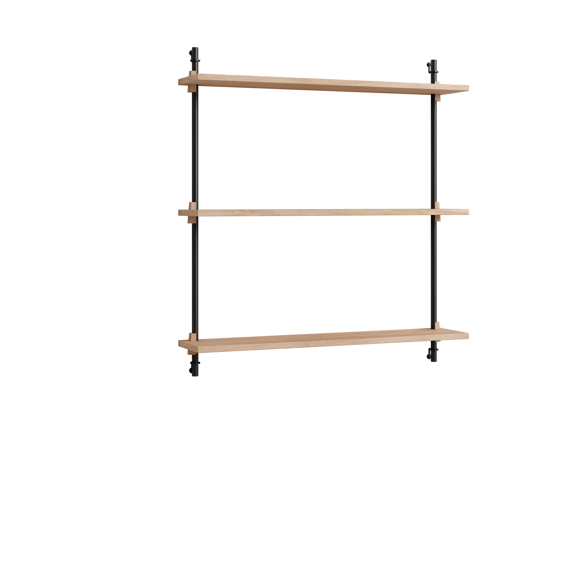 Moebe wall shelving ws.85.1, Ek-svart MOEBE